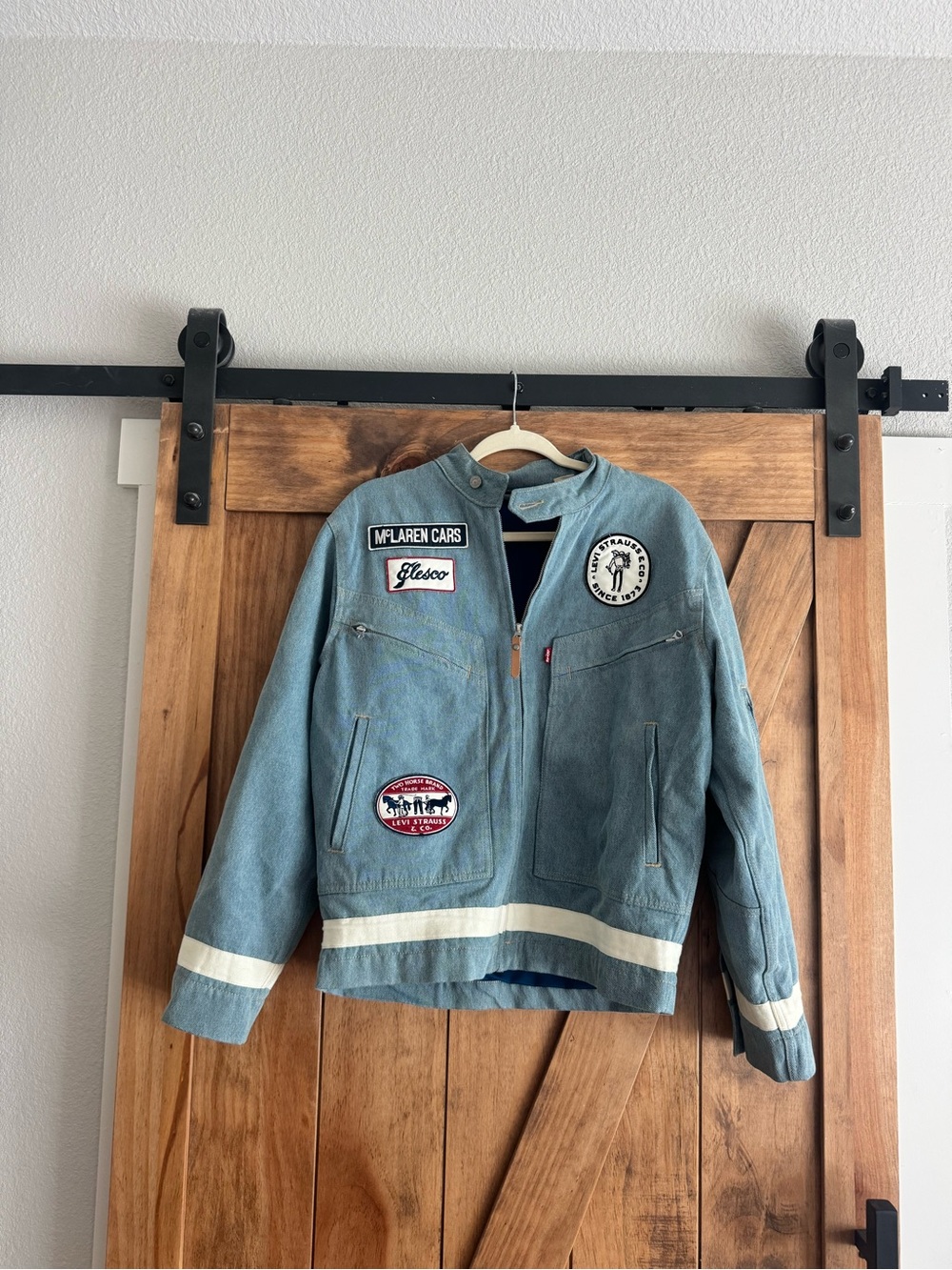 Levi's x McLaren Racing Denim Patch Bomber Jacket